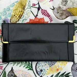 80s Koret Black Clutch Bag